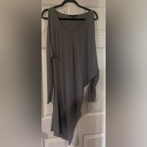 BCBS Maxazria Gray fitted dress